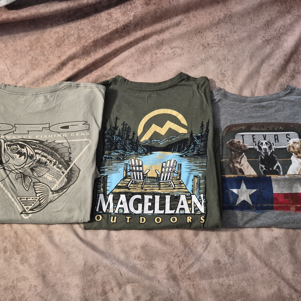 Magellan Outdoors Green Scenic Graphic Tee